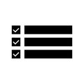 Check list icon checklist menu. Vector illustration. EPS 10.