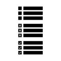 Check list icon checklist menu. Vector illustration. EPS 10.