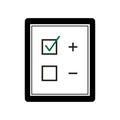 Check list icon checklist menu. Vector illustration. EPS 10.