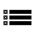 Check list icon checklist menu. Vector illustration. EPS 10.