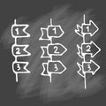 Check list vector icon. Hand drawn task list with check marks and check boxes . Royalty Free Stock Photo