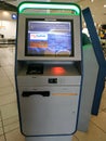 Check-in machine at Lanseria International Airport Royalty Free Stock Photo