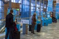 Check in machine at Oslo Gardermoen International Airport Royalty Free Stock Photo