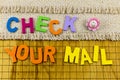 Check mail email inbox online communication information service