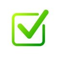 Check mark box icon, Tick symbol, Election vote sign, Check list concept