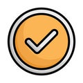 Check mark, documents verified Vector icon which can easily modify