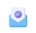 Check mark icon. Approvement concept.