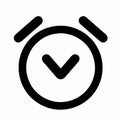 Check mark icon or can be a clock icon Royalty Free Stock Photo