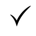 Check mark icon. Vector checkmark button. Tick symbol Royalty Free Stock Photo