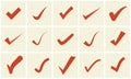 Check mark icons Royalty Free Stock Photo