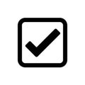Check Mark Isolated Icon. Checklist button icon. Check mark, tick vector icon. Checkmark Icon Vector. Checklist check