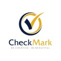 Check mark logo vector. Check mark icon vector