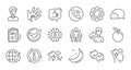 Check mark, Sharing economy and Mindfulness stress line icons. Privacy Policy. Linear icon set. Vector