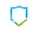 Check mark shield vector icon element concept design template Royalty Free Stock Photo