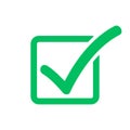 Check mark symbol, check box icon Royalty Free Stock Photo