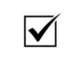 Check mark symbol in square box Royalty Free Stock Photo