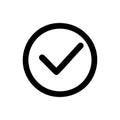 Check Mark Symbol of Trust Royalty Free Stock Photo