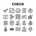 check mark tick ok icons set vector Royalty Free Stock Photo