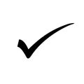 Check Mark or Tick Icon No. 1 Royalty Free Stock Photo