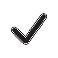 Check mark vector icon Royalty Free Stock Photo