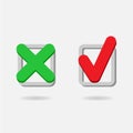 Check marks icon great for any use. Vector EPS10.