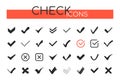 Check marks icons - set of web elements