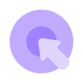 Check out this creative icon of pointing arrow, ready to use vector