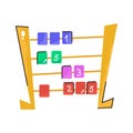 Check out this drawing sticker of abacus game Royalty Free Stock Photo