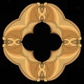 3D ornate creative design wood texture details dark background