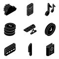 Pack of Camping and Travel Solid Icons