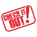 Check it out stamp Royalty Free Stock Photo
