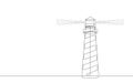 The Lighthouse Continuous Line Vector Graphic