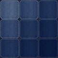 Check pattern leather blue background