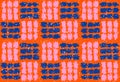 Check pattern seamless reapet, modern blocks, retro nostalgia colors pink orange navy