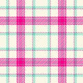 Check plaid texture of fabric seamless textile with a pattern tartan vector background Royalty Free Stock Photo