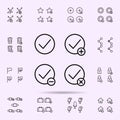 check, plus, check, minus sign icon. web icons universal set for web and mobile