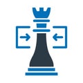 Check rook, chess Vector icon which can easily modify