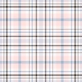 Check seamless pattern. Brown small checks background. Repeated gingham beige patern. Scottish style. Design prints. Repeating Royalty Free Stock Photo