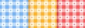 Set gingham seamless pattern. Vichy backgrounds. Vector illustration Royalty Free Stock Photo