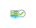 Check Server Logo Icon Design