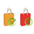 Check shopping bag icon Idea for Web Applications