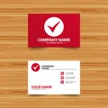 Check sign icon. Yes symbol. Royalty Free Stock Photo