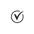 Check simple icon. Approved Tick sign. Confirm, Done or Accept symbol.