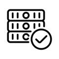 Check Storage icon Royalty Free Stock Photo