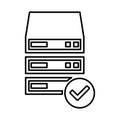 Check Storage Icon Royalty Free Stock Photo