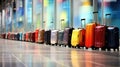 check suitcase airport background