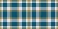 Check tartan seamless of plaid pattern textile with a background fabric texture vector Royalty Free Stock Photo