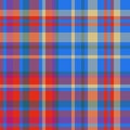 Check textile tartan of background seamless pattern with a vector fabric texture plaid Royalty Free Stock Photo