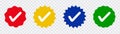 Check tick mark, approved icon, Verify icon stamp