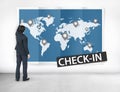 Check In Travel Locations Global World Tour Concept Royalty Free Stock Photo